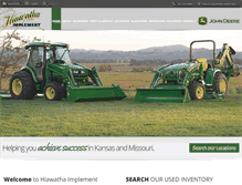 Tablet Screenshot of hiawathaimplement.com